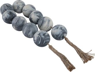 Sagebrook Home 49X3in Marbled Bead Garland