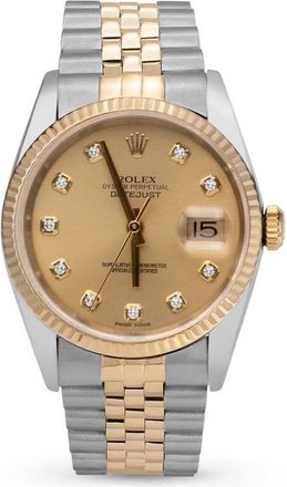 Rolex Pre-owned Rolex Datejust Automatic Chronometer Diamond Champagne Dial Unisex Watch 116233 CDJ