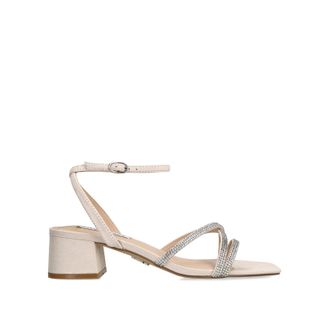 Steve Madden Womens Suede Gabby White Heels - Size UK 6