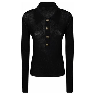 Ganni Truien & Vesten, Dames, Zwart, M, Round-neck Truien