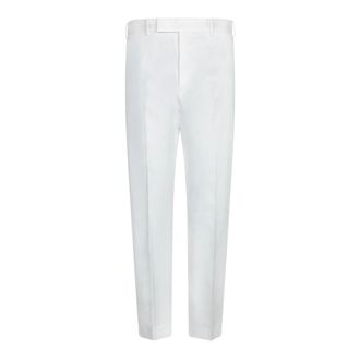 Pantaloni Torino Suit Trousers, male, White, Size: M Rebel White Cotton Twill Trousers