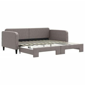 vidaXL Sof&aacute; Cama Nido Tela Gris Taupe 100x200 Cm Vidaxl