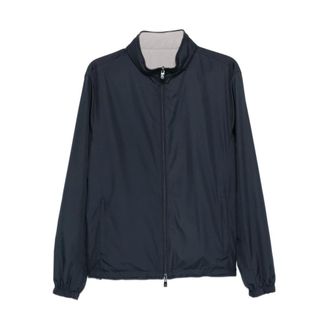 Corneliani Light Jackets, male, Blue, Size: 4XL Ultralight Technical Fabric Jacket