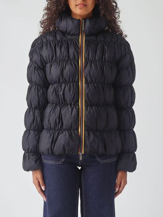 K-Way Piumino Frayn corto in rayon impermeabile con collo a imbuto