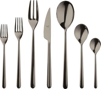 Mepra Linea Flatware Set - 32 Pieces in Black Gold at Nordstrom