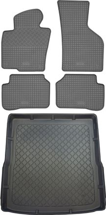 OEM Volkswagen Passat B6 Variant Kombi (5 Puertas) De 2005 A Septiembre De 2010. Juego: Alfombrillas De Goma Para Coche + Alfombrilla Para Maletero