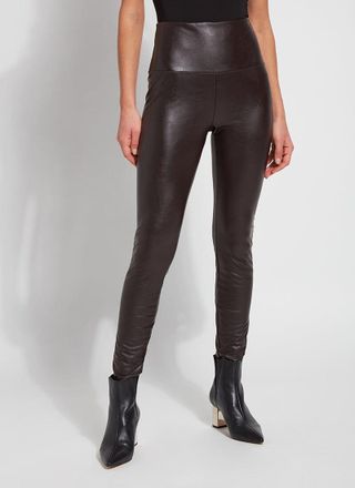 Lyssé Textured Leather Legging Curvy (28.5 Inseam)