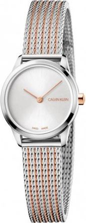 Calvin Klein Two-Tone Rose Horloge - Dames - Horloges - Grijs - ONE Size - Accessoires