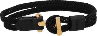 Tom Ford Black Braided Bracelet
