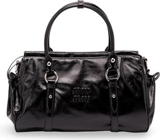 Miu Miu Shiny Leather Handbag