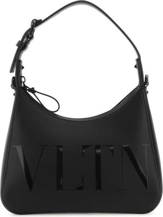 Valentino Garavani Black Leather Vltn Handbag