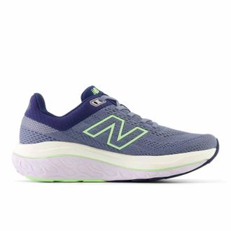 New Balance Womens Fresh Foam X 860V14 Running Shoes In Arctic Grey With Sea Salt And Bleached Lime Glo