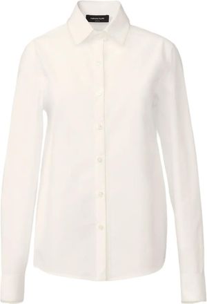 Fabiana Filippi Camicia con bordo in tulle - Bianco