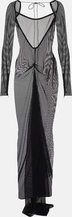 LaQuan Smith Sheer mesh gown