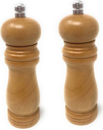 Trade Shop Trade Shop - Macina Sale E Pepe In Legno 2pz Macinino Trita Spezie Macinasale Da Cucina