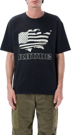 Rhude Black Crew Neck T-Shirt