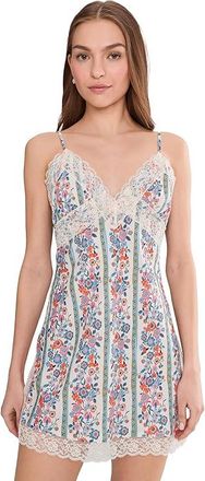 Free People Wish You Were Here Mini Slipdress Womens Underwear Ivory Combo : MD (Womens 8-10), Lace/Polyester
