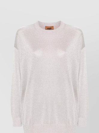 Missoni metallic knit crewneck sweater