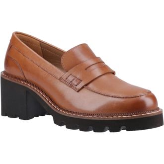 Hush Puppies Giavanna Leren Dames Tan Mocassins