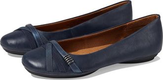 S&ouml;fft Shainna Womens Flat Shoes Navy : 6.5 M, Leather/Synthetic
