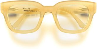 London Mole Vegas reading glasses | Cool oversized square/rectangular/trapezoidal shaped readers | Mens Womens Unisex | Spring hinges