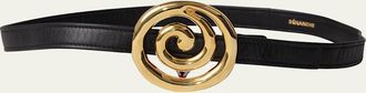 Déhanche Koru Skinny Leather Belt