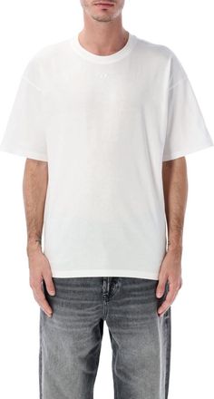Diesel White Solid T-Shirt