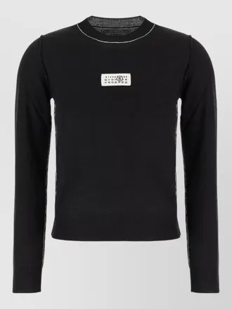 Maison Margiela virgin wool blend crew neck sweater