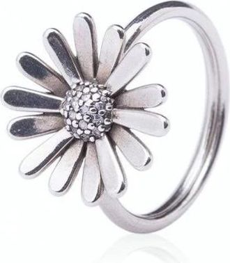 Pandora Daisy Bloemen Statement Ring - Dames - Ringen - Grijs - 50 MM - Accessoires