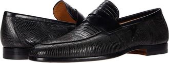 Magnanni Vicente Mens Shoes Black Lizard 2 : 10.5 M, Leather