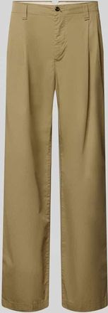 Tommy Hilfiger Loose Fit Hose mit Bundfalten in Kitt, Gr&ouml;&szlig;e 33/32