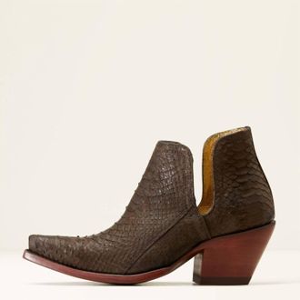Ariat Womens Dixon Python Western Boot In Brown