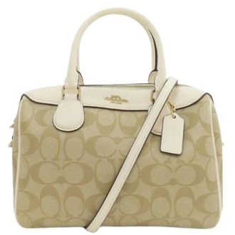 Coach Pre-owned Handbags, female, Beige, Size: ONE SIZE Pre-owned PVC Handbag