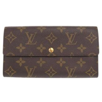 Louis Vuitton Pre-owned Wallets, female, Brown, Size: ONE SIZE Pre-owned Canvas Wallet