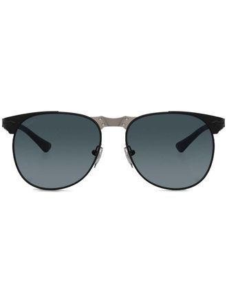 Persol Zonnebril met geometrisch montuur - Zwart