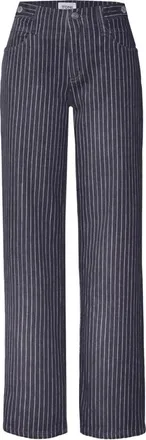 Toni Dames, Broeken, Blauw, Maat: XL Katoen
