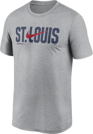 Nike St. Louis Cardinals Swoosh Legend Nike Mens Dri-FIT MLB T-Shirt in Grey | NKGK06GSCN-RSQ