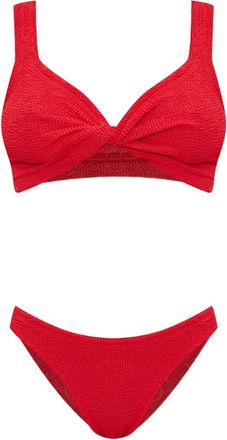 Hunza G Juno crinkle bikini - Rood