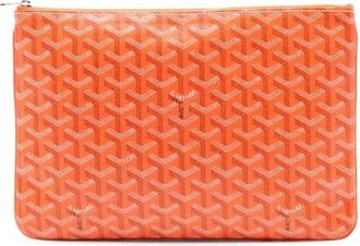 Goyard Pre-owned Clutches, female, Orange, Size: ONE SIZE Pre-owned The Senat Canvas Clutch