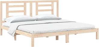 vidaXL Estructura De Cama Sin Colch&oacute;n Madera Maciza De Pino 200x200 Cm Vidaxl