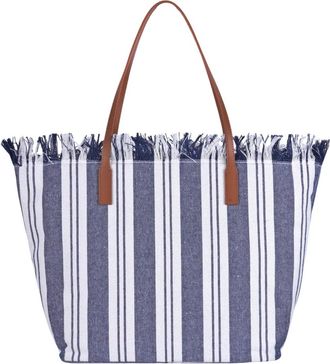 MC2 Saint Barth City Bag met Franjes - Dames - Shoppers - Veelkleurig - ONE Size - Katoen - Tassen