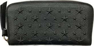 Jimmy Choo London Leather Long Wallet (Bi-Fold) (Pre-Owned)