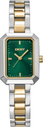 DKNY Uptown Midi Tank Bracelet Watch, 22mm x 35.5mm in Dark Green/two Tone at Nordstrom