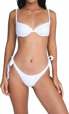 Indah Terra Eyelet Bikini Bottom In White
