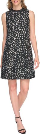 Kensie Sequin Sleeveless Dress in Black /Silver at Nordstrom Rack, Size 14