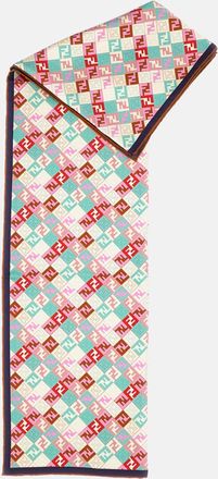 Fendi Foulard Stampa Ff Grid