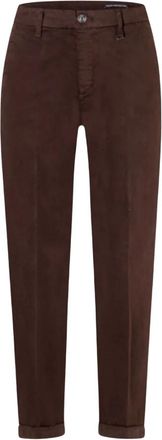 M.A.C Turn Up Chino - Dames - Chinos - Bruin - XL - Katoen - Broeken