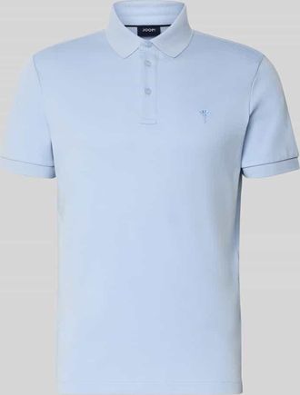 Joop Modern Fit Poloshirt mit Logo-Stitching Modell Primo in Hellblau, Gr&ouml;&szlig;e XXL