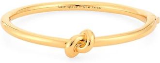 Kate Spade New York sailors knot hinge bangle bracelet in Gold at Nordstrom