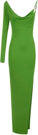 Elisabetta Franchi Red Carpet Dress - Dames - Avondkleed - Groen - S - Tule - Kleedjes